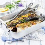 low fodmap herb roasted striped bass